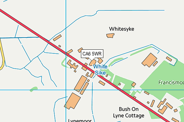 CA6 5WR map - OS VectorMap District (Ordnance Survey)