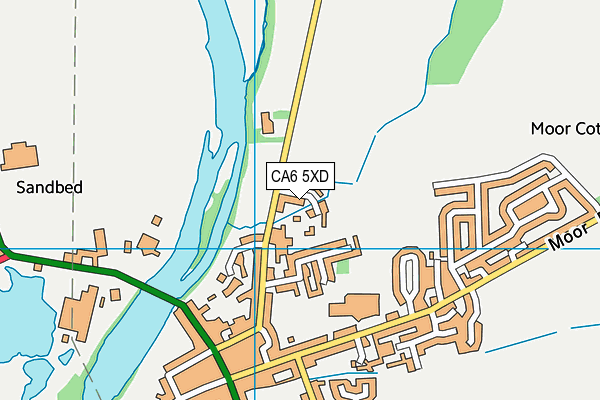 CA6 5XD map - OS VectorMap District (Ordnance Survey)