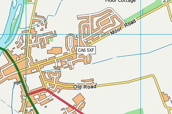 CA6 5XF map - OS VectorMap District (Ordnance Survey)