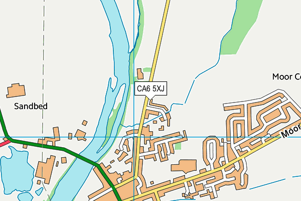 CA6 5XJ map - OS VectorMap District (Ordnance Survey)