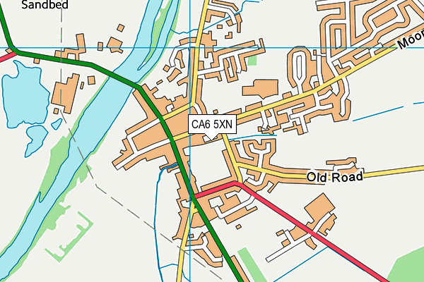 CA6 5XN map - OS VectorMap District (Ordnance Survey)