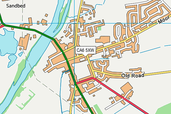 CA6 5XW map - OS VectorMap District (Ordnance Survey)