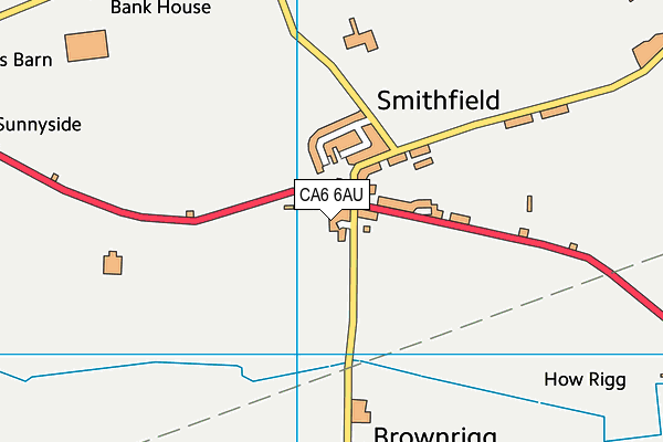 CA6 6AU map - OS VectorMap District (Ordnance Survey)