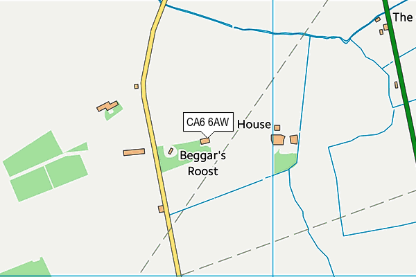 CA6 6AW map - OS VectorMap District (Ordnance Survey)