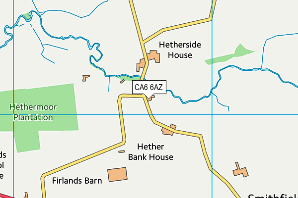 CA6 6AZ map - OS VectorMap District (Ordnance Survey)