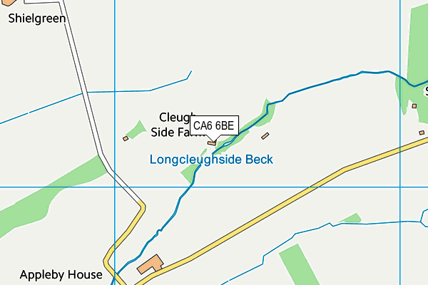 CA6 6BE map - OS VectorMap District (Ordnance Survey)