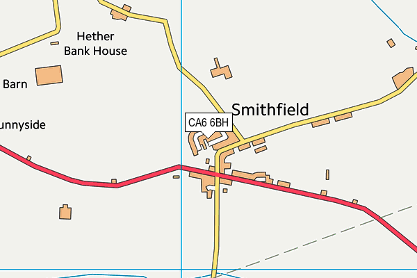 CA6 6BH map - OS VectorMap District (Ordnance Survey)