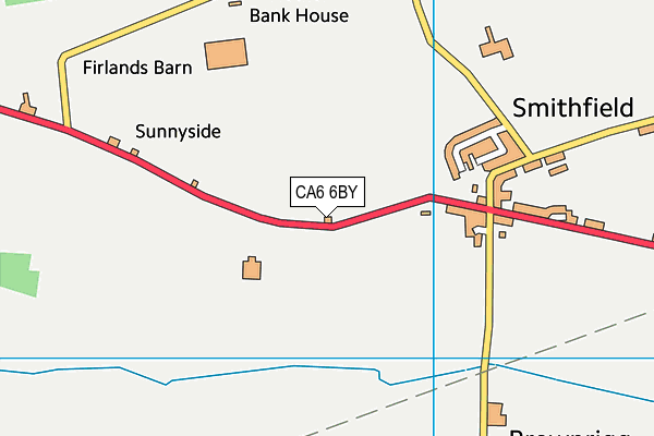 CA6 6BY map - OS VectorMap District (Ordnance Survey)