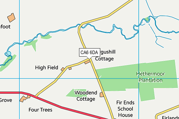 CA6 6DA map - OS VectorMap District (Ordnance Survey)