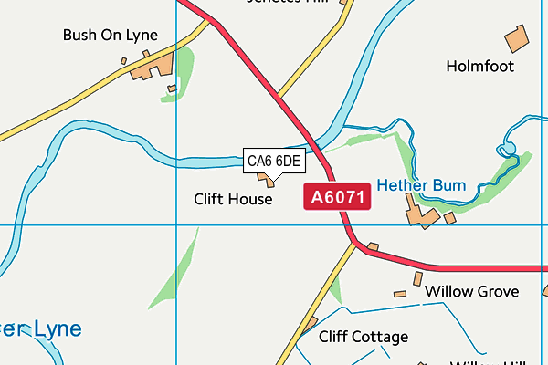 CA6 6DE map - OS VectorMap District (Ordnance Survey)