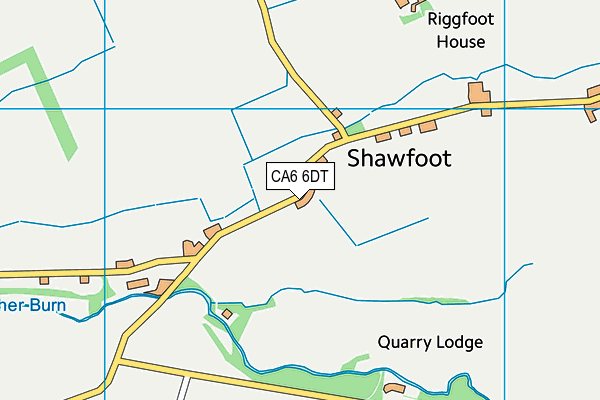 CA6 6DT map - OS VectorMap District (Ordnance Survey)