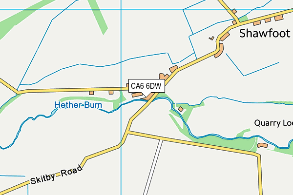 CA6 6DW map - OS VectorMap District (Ordnance Survey)