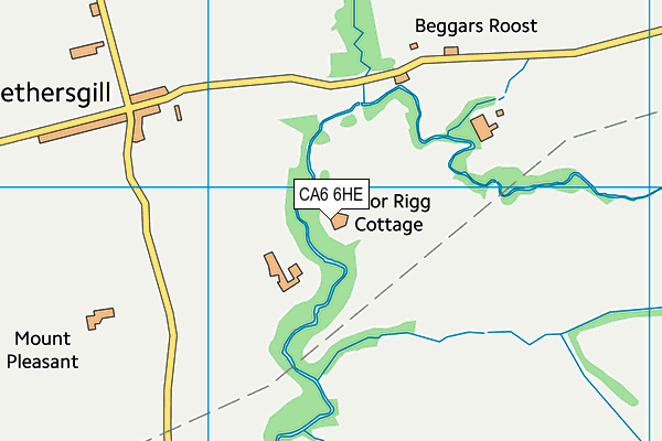 CA6 6HE map - OS VectorMap District (Ordnance Survey)