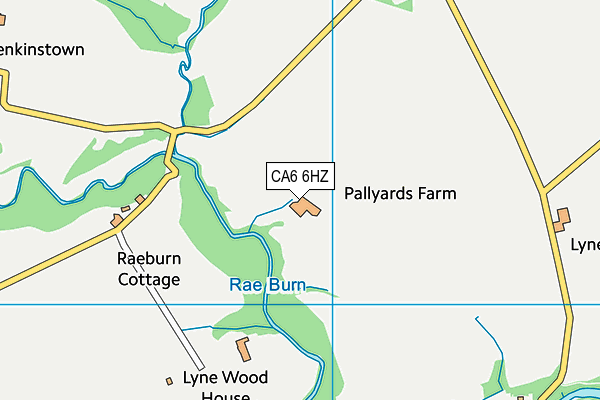 CA6 6HZ map - OS VectorMap District (Ordnance Survey)