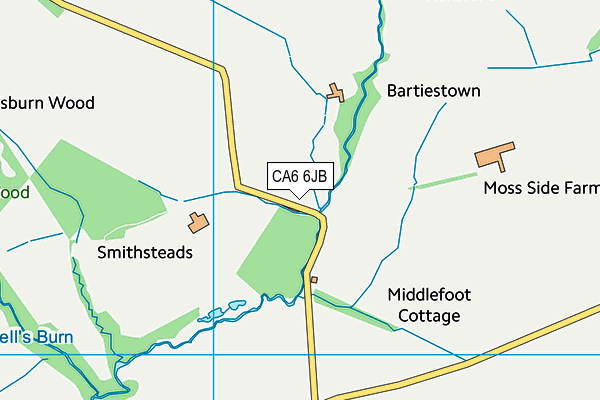 CA6 6JB map - OS VectorMap District (Ordnance Survey)