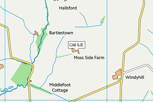 CA6 6JE map - OS VectorMap District (Ordnance Survey)