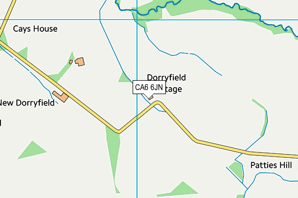 CA6 6JN map - OS VectorMap District (Ordnance Survey)