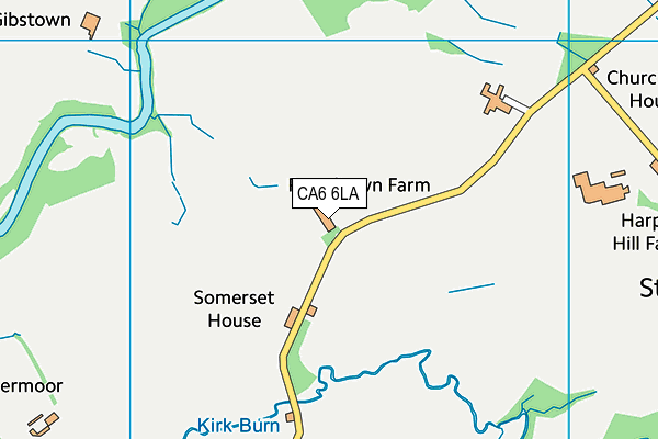 CA6 6LA map - OS VectorMap District (Ordnance Survey)