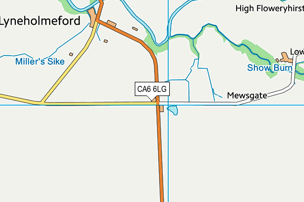 CA6 6LG map - OS VectorMap District (Ordnance Survey)