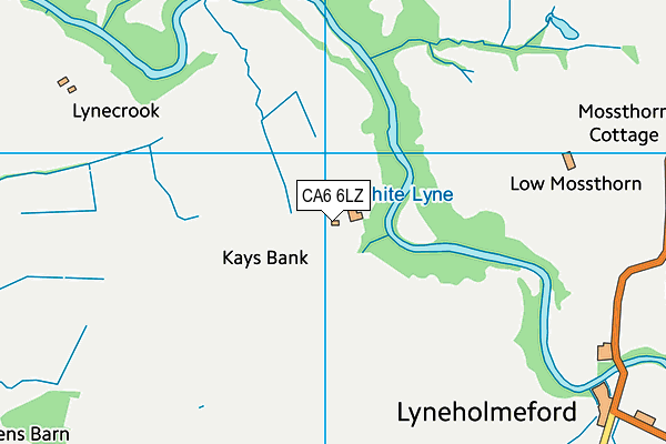 CA6 6LZ map - OS VectorMap District (Ordnance Survey)