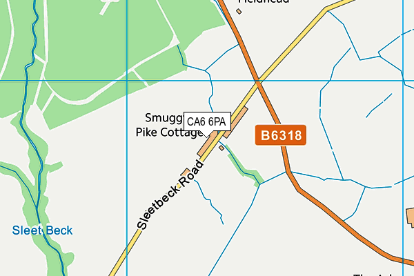 CA6 6PA map - OS VectorMap District (Ordnance Survey)