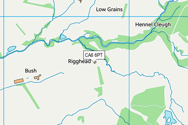 CA6 6PT map - OS VectorMap District (Ordnance Survey)