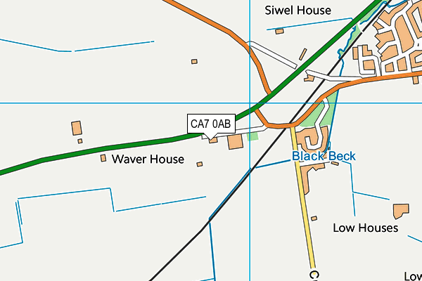 CA7 0AB map - OS VectorMap District (Ordnance Survey)