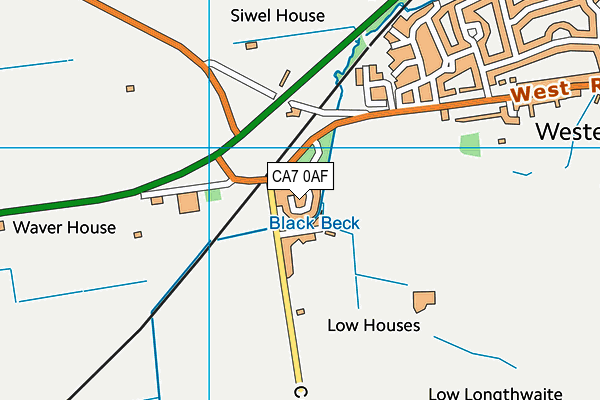 CA7 0AF map - OS VectorMap District (Ordnance Survey)