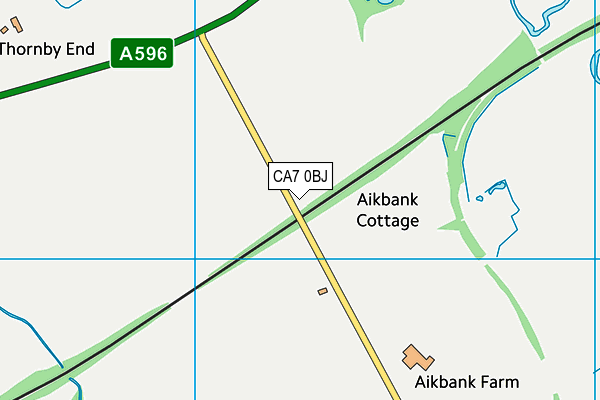 CA7 0BJ map - OS VectorMap District (Ordnance Survey)