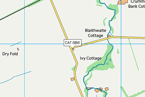 CA7 0BW map - OS VectorMap District (Ordnance Survey)