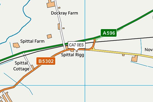 CA7 0ES map - OS VectorMap District (Ordnance Survey)