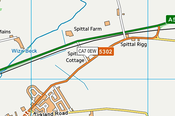 CA7 0EW map - OS VectorMap District (Ordnance Survey)