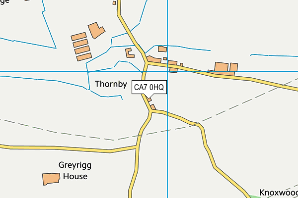 CA7 0HQ map - OS VectorMap District (Ordnance Survey)