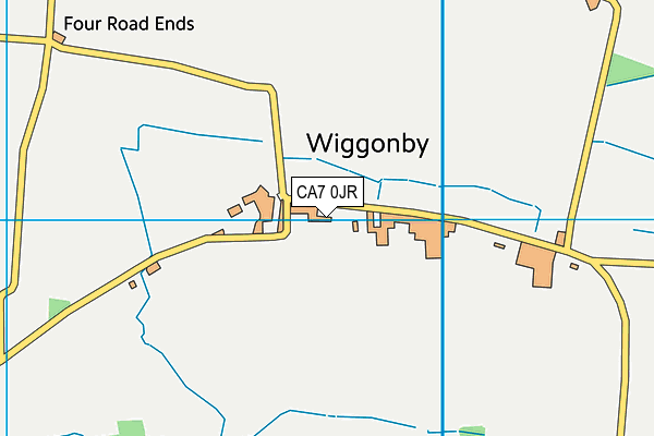 Wiggonby CofE School map (CA7 0JR) - OS VectorMap District (Ordnance Survey)