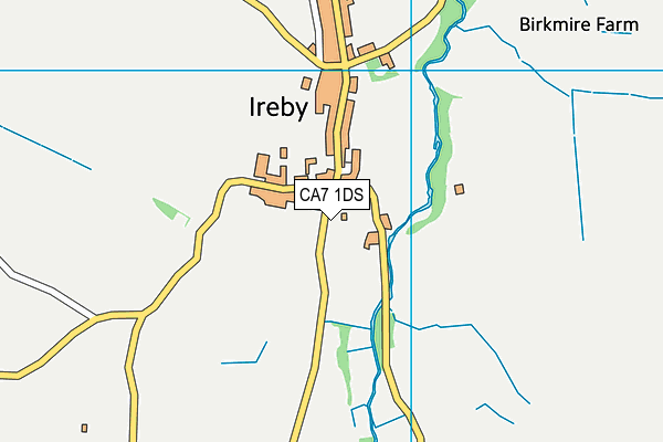 Ireby CofE School map (CA7 1DS) - OS VectorMap District (Ordnance Survey)