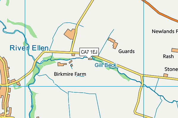 CA7 1EJ map - OS VectorMap District (Ordnance Survey)