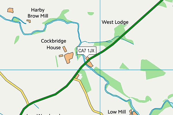 CA7 1JX map - OS VectorMap District (Ordnance Survey)