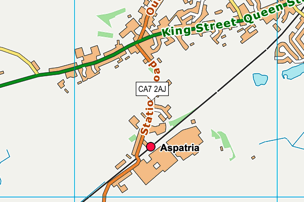 CA7 2AJ map - OS VectorMap District (Ordnance Survey)
