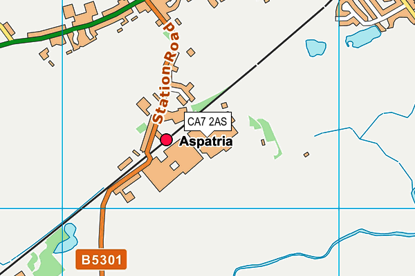 CA7 2AS map - OS VectorMap District (Ordnance Survey)