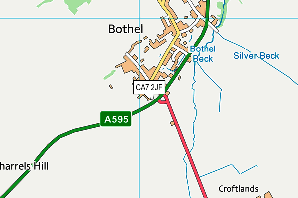 CA7 2JF map - OS VectorMap District (Ordnance Survey)