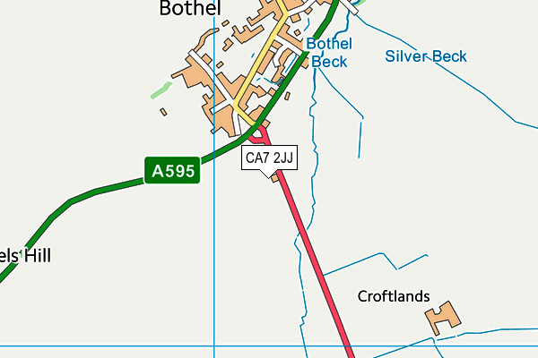 CA7 2JJ map - OS VectorMap District (Ordnance Survey)