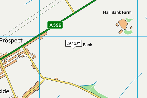 CA7 2JY map - OS VectorMap District (Ordnance Survey)