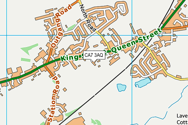 CA7 3AQ map - OS VectorMap District (Ordnance Survey)