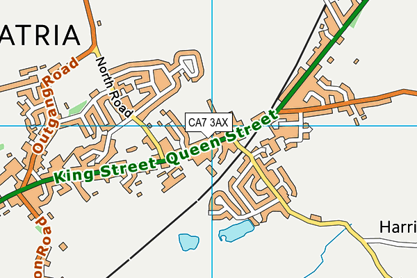 CA7 3AX map - OS VectorMap District (Ordnance Survey)