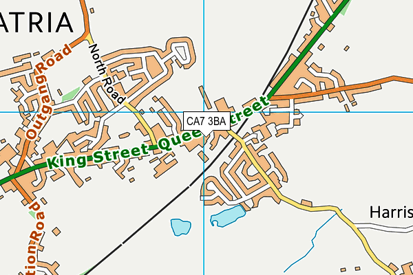 CA7 3BA map - OS VectorMap District (Ordnance Survey)