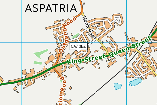 CA7 3BZ map - OS VectorMap District (Ordnance Survey)