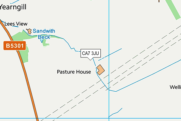 CA7 3JU map - OS VectorMap District (Ordnance Survey)