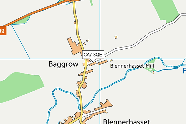 CA7 3QE map - OS VectorMap District (Ordnance Survey)