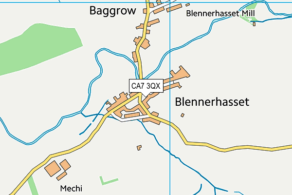CA7 3QX map - OS VectorMap District (Ordnance Survey)