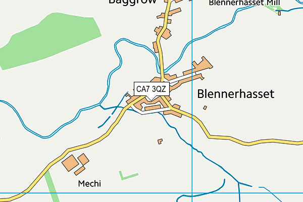 CA7 3QZ map - OS VectorMap District (Ordnance Survey)
